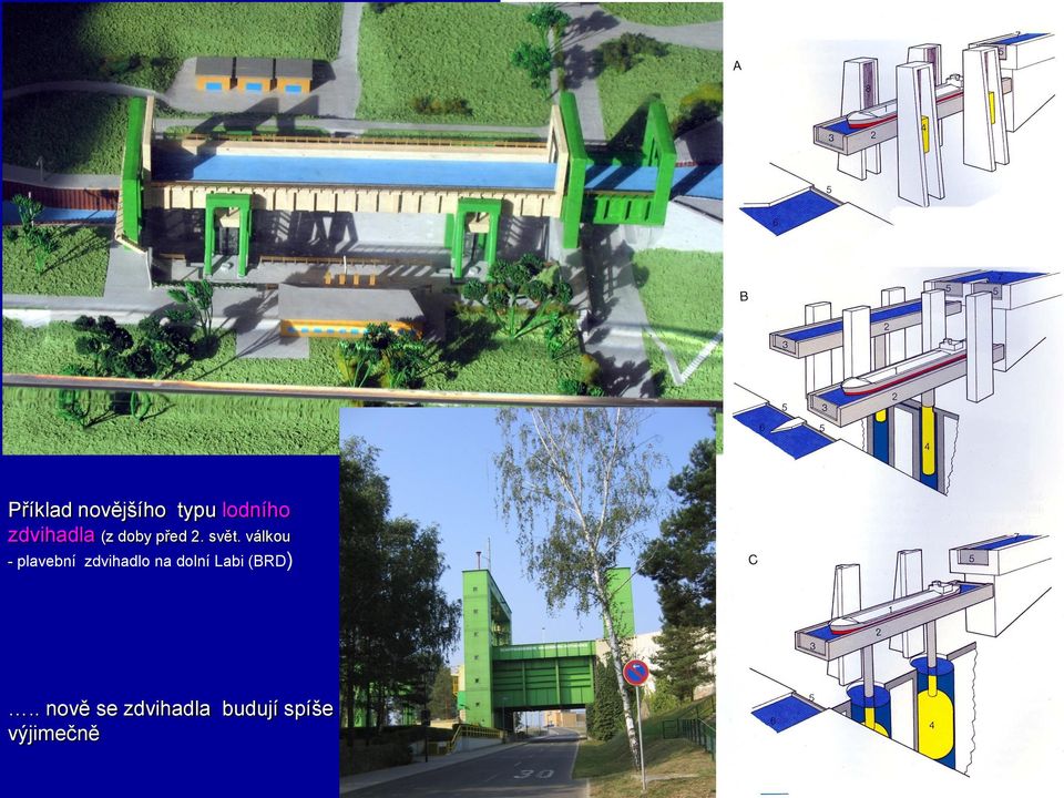 válkou - plavební zdvihadlo na dolní