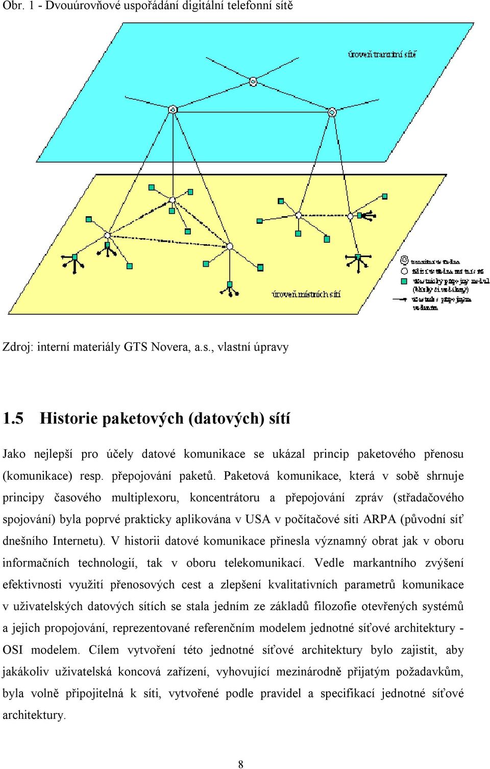 Paketová komunikace, která v sobě shrnuje principy časového multiplexoru, koncentrátoru a přepojování zpráv (střadačového spojování) byla poprvé prakticky aplikována v USA v počítačové síti ARPA