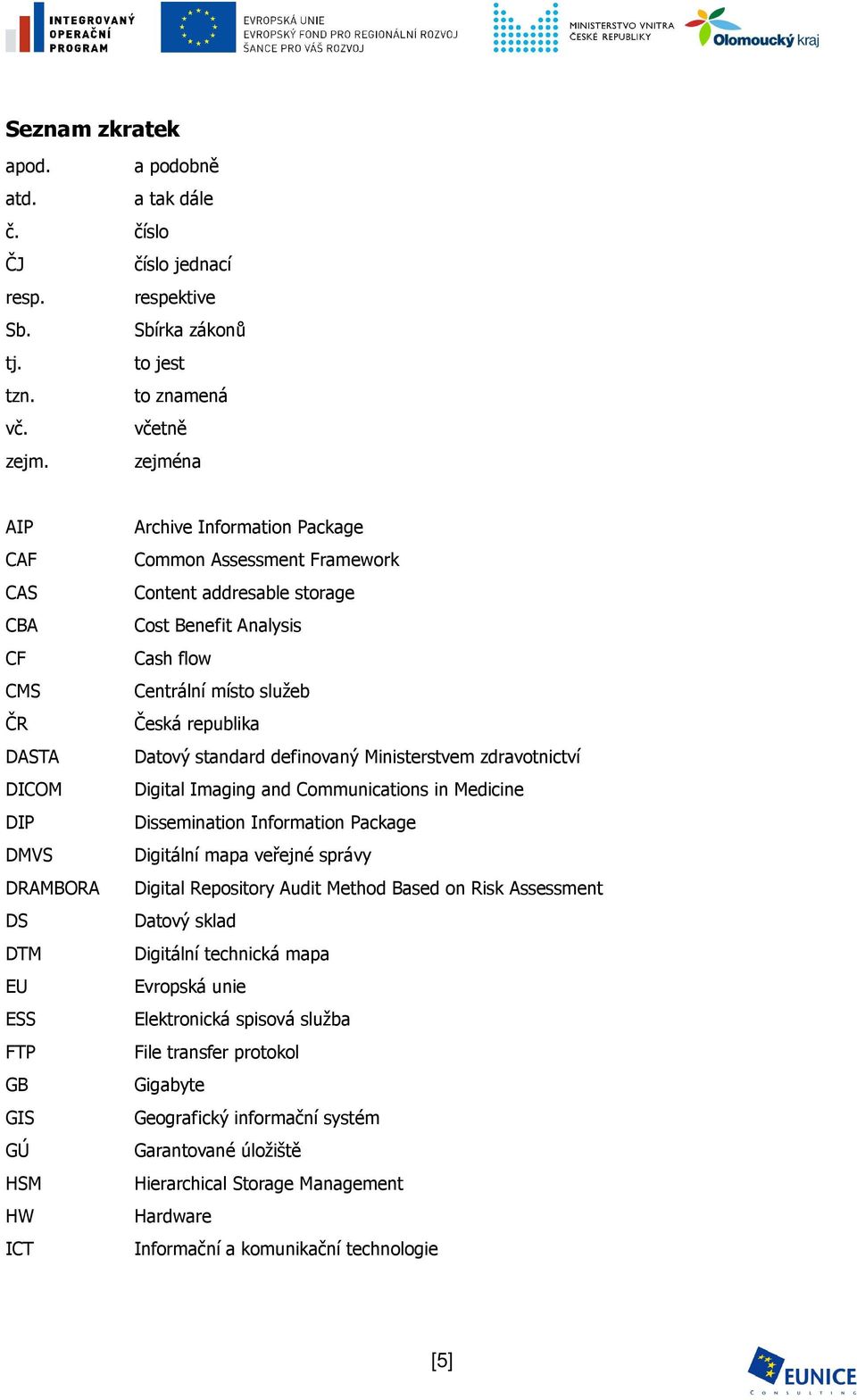 Analysis Cash flow Centrální místo služeb Česká republika Datový standard definovaný Ministerstvem zdravotnictví Digital Imaging and Communications in Medicine Dissemination Information Package