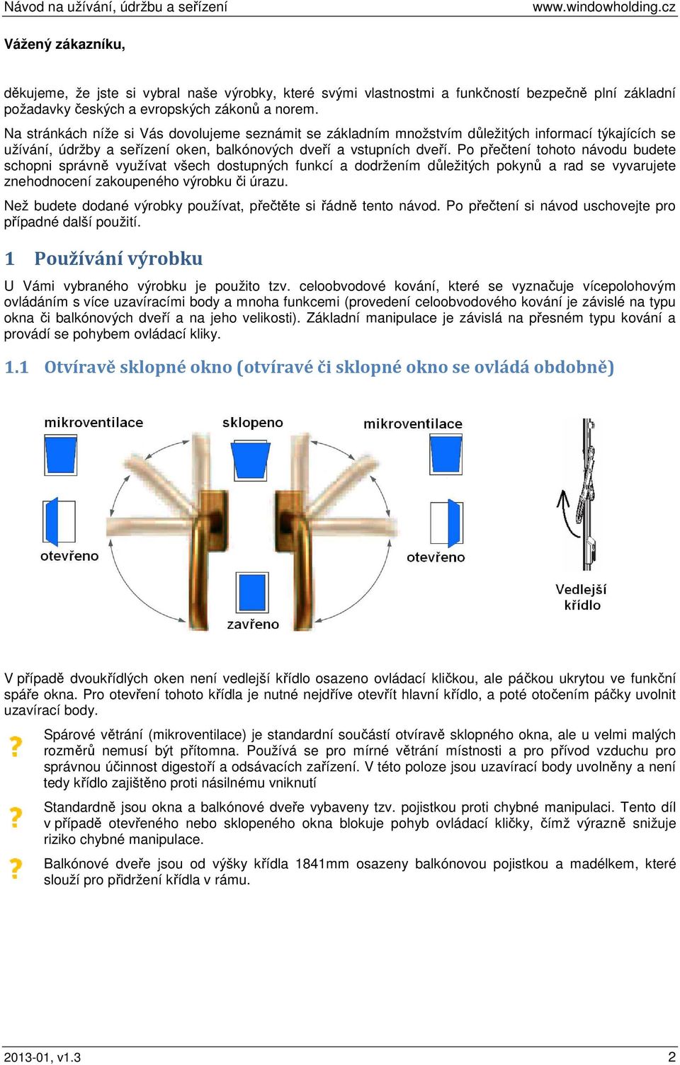 NÁVOD NA ÚDRŽBU A SEŘÍZENÍ OKEN A DVEŘÍ - PDF Free Download