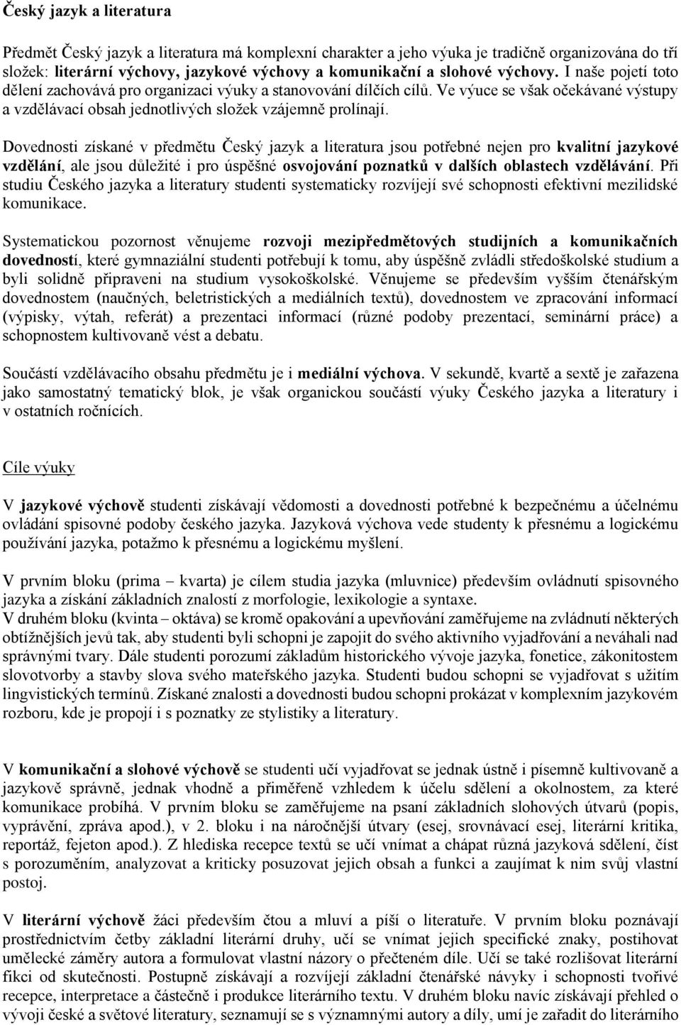 Český jazyk a literatura - PDF Stažení zdarma