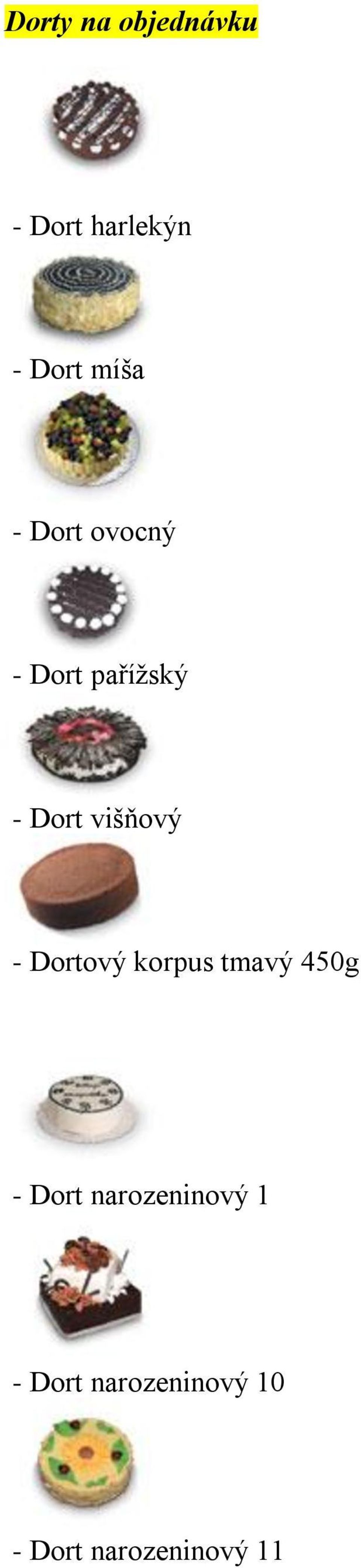 višňový - Dortový korpus tmavý 450g - Dort