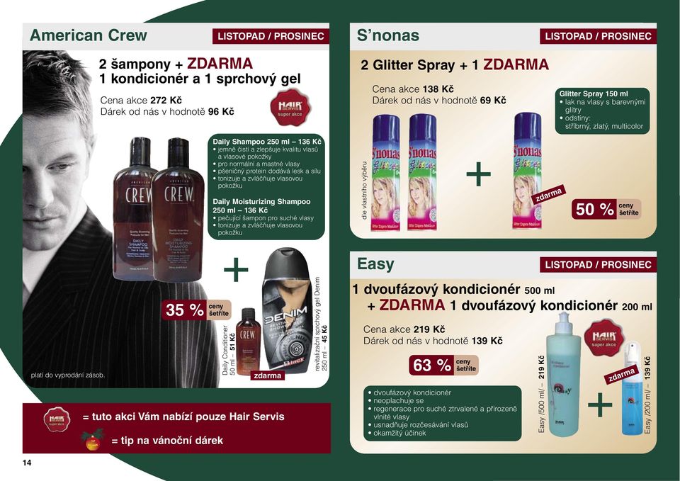 pšeničný protein dodává lesk a sílu tonizuje a zvláčňuje vlasovou pokožku Daily Moisturizing Shampoo 250 ml 136 Kč pečující šampon pro suché vlasy tonizuje a zvláčňuje vlasovou pokožku dle vlastního