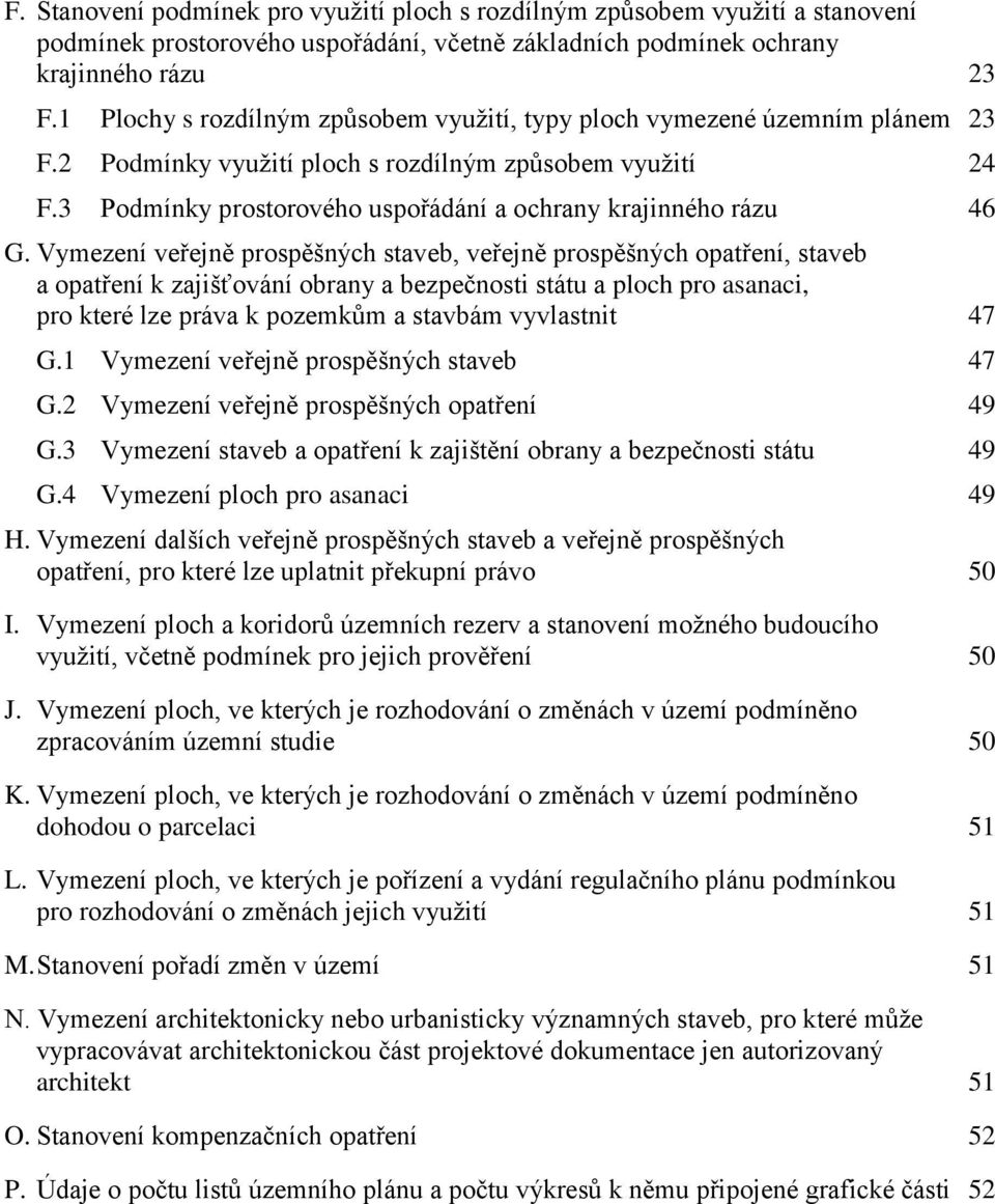 3 Podmínky prostorového uspořádání a ochrany krajinného rázu 46 G.