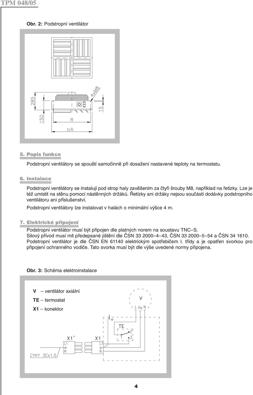 PODSTROPNÍ VENTILÁTOR - DESTRATIFIKÁTOR - PDF Stažení zdarma