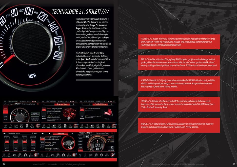 Autoblog.com. Jeho součástí je vše od Launch Control přes měřič přetížení a zrychlení až po stopky pro sprinty.