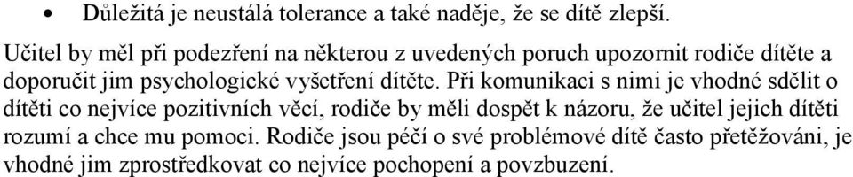 vyšetření dítěte.