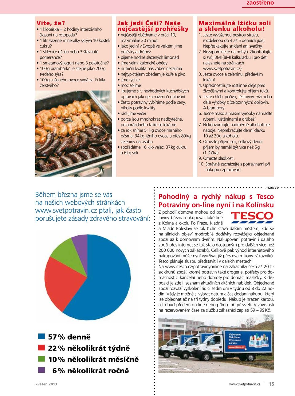 Naše nejčastější prohřešky nejčastěji obědváme v práci 10, maximálně 20 minut jako jediní v Evropě ve velkém jíme polévky a drůbež pijeme hodně slazených limonád jíme velmi kalorické obědy nutriční