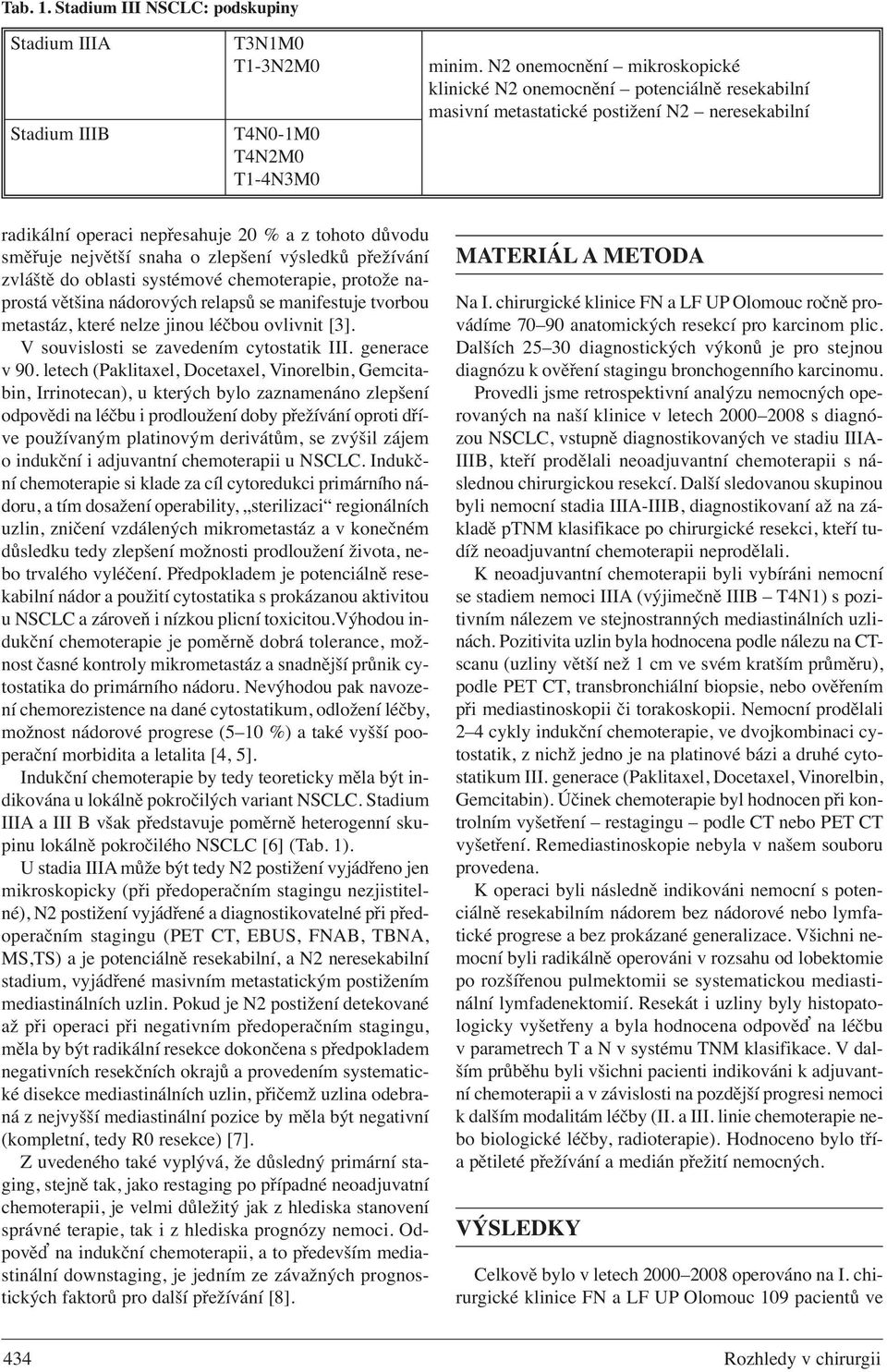 o zlepšení výsledků přežívání zvláště do oblasti systémové chemoterapie, protože naprostá většina nádorových relapsů se manifestuje tvorbou metastáz, které nelze jinou léčbou ovlivnit [3].