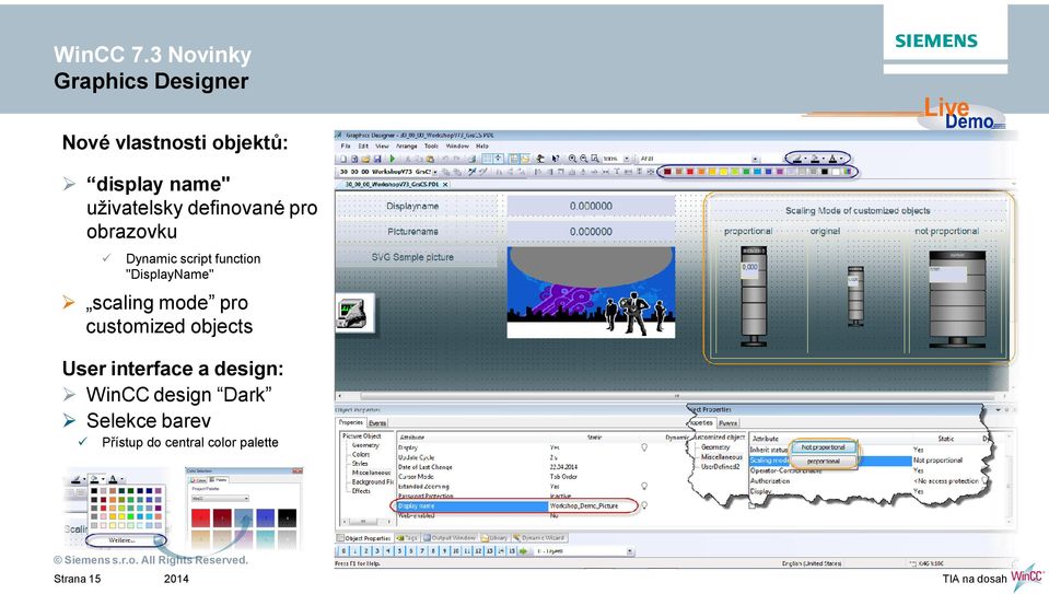 "DisplayName" scaling mode pro customized objects User interface a