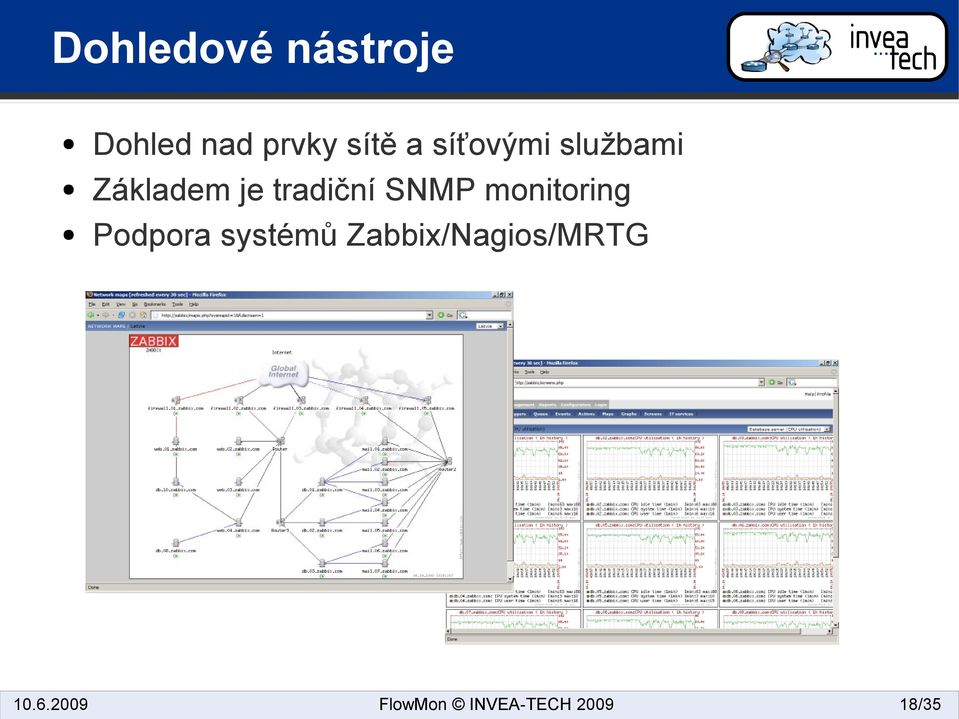 Základem je tradiční SNMP