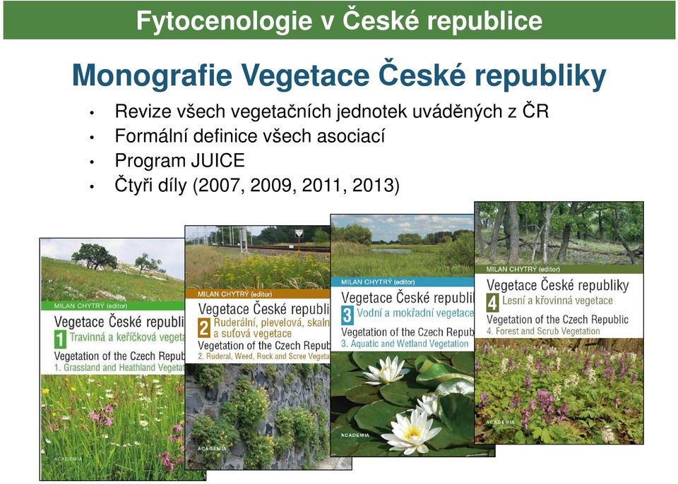 uváděných z ČR Formální definice všech asociací Program
