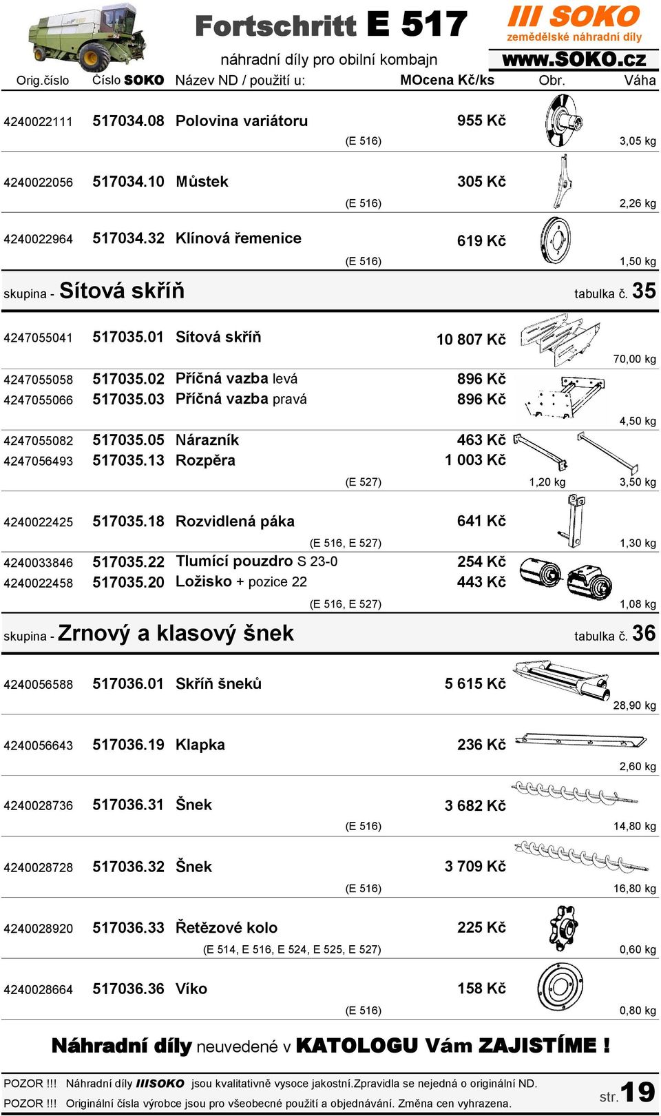 03 Příčná vazba pravá 4247055082 517035.05 Nárazník 4247056493 517035.13 Rozpěra 10 807 Kč 896 Kč 896 Kč 463 Kč 1 003 Kč 70,00 kg 4,50 kg (E 527) 1,20 kg 3,50 kg 4240022425 517035.