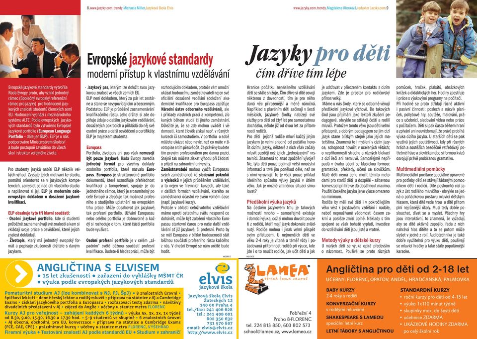 trendy. Magdalena Křenková. redaktor Jazyky.com.
