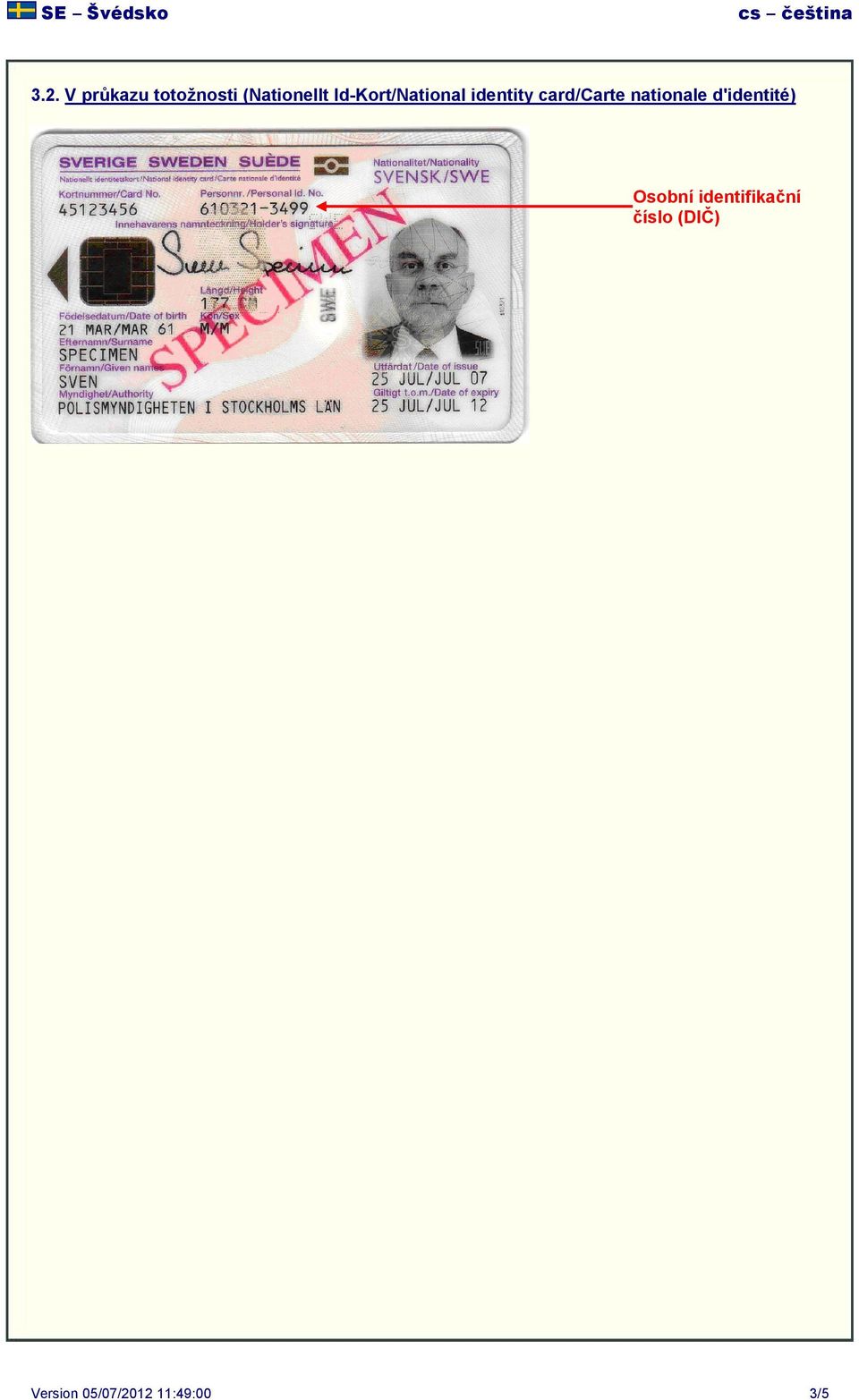 identity card/carte nationale