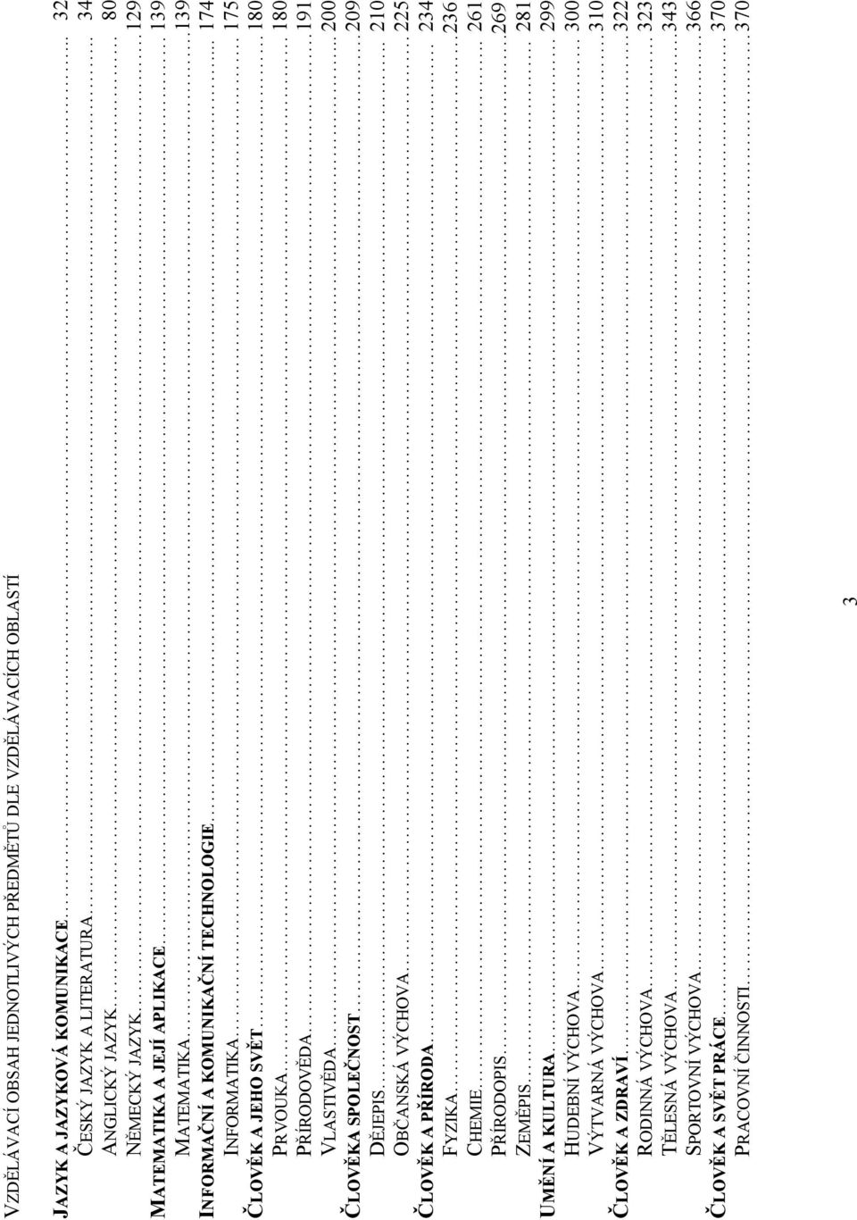191 VLASTIVĚDA... 200 ČLOVĚKA SPOLEČNOST. 209 DĚJEPIS.. 210 OBČANSKÁ VÝCHOVA. 225 ČLOVĚK A PŘÍRODA. 234 FYZIKA 236 CHEMIE.. 261 PŘÍRODOPIS.269 ZEMĚPIS.