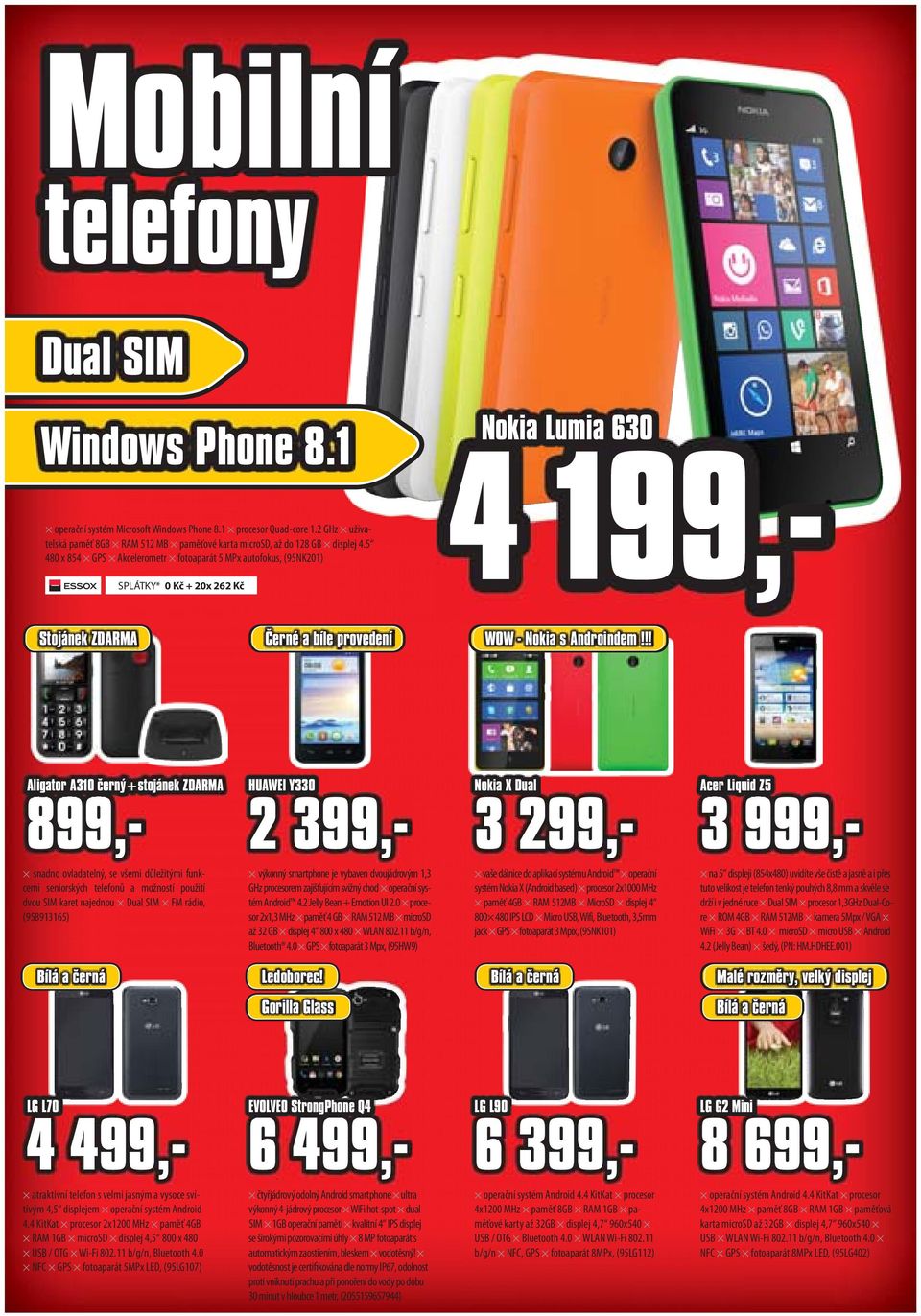 !! Aligator A310 černý+stojánek ZDARMA 899,- snadno ovladatelný, se všemi důležitými funkcemi seniorských telefonů a možností použití dvou SIM karet najednou Dual SIM FM rádio, (958913165) HUAWEI