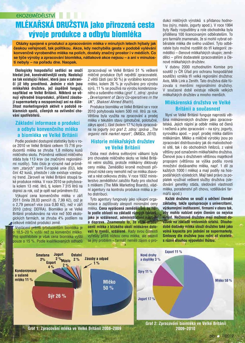 Co se týče výroby a zpracování biomléka, nátlakové akce nejsou a ani v minulosti nebyly na pořadu dne. Naopak. Ekologicky hospodařící sedláci se snaží hledat jiné, konstruktivnější cesty.