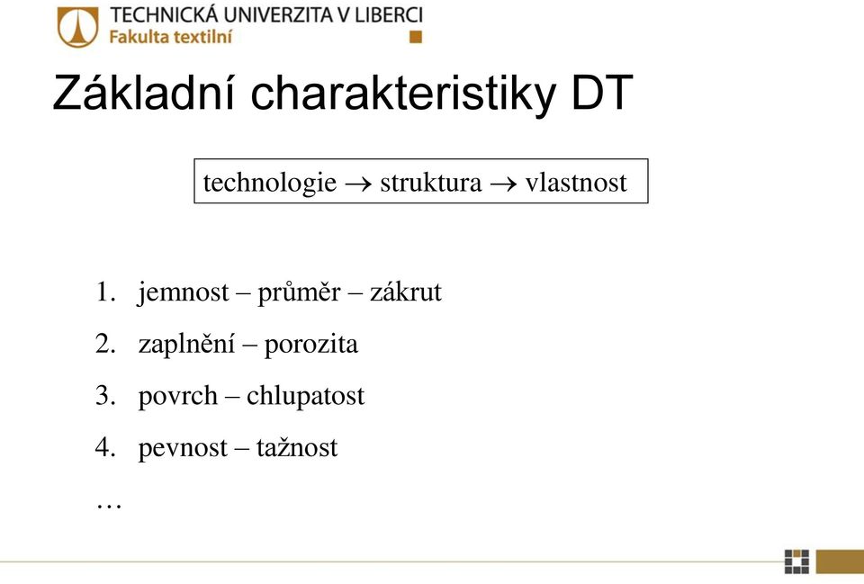 jemnost průměr zákrut 2.