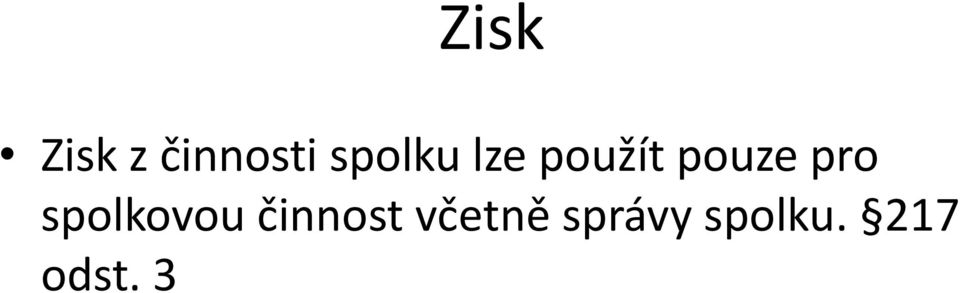 pro spolkovou činnost