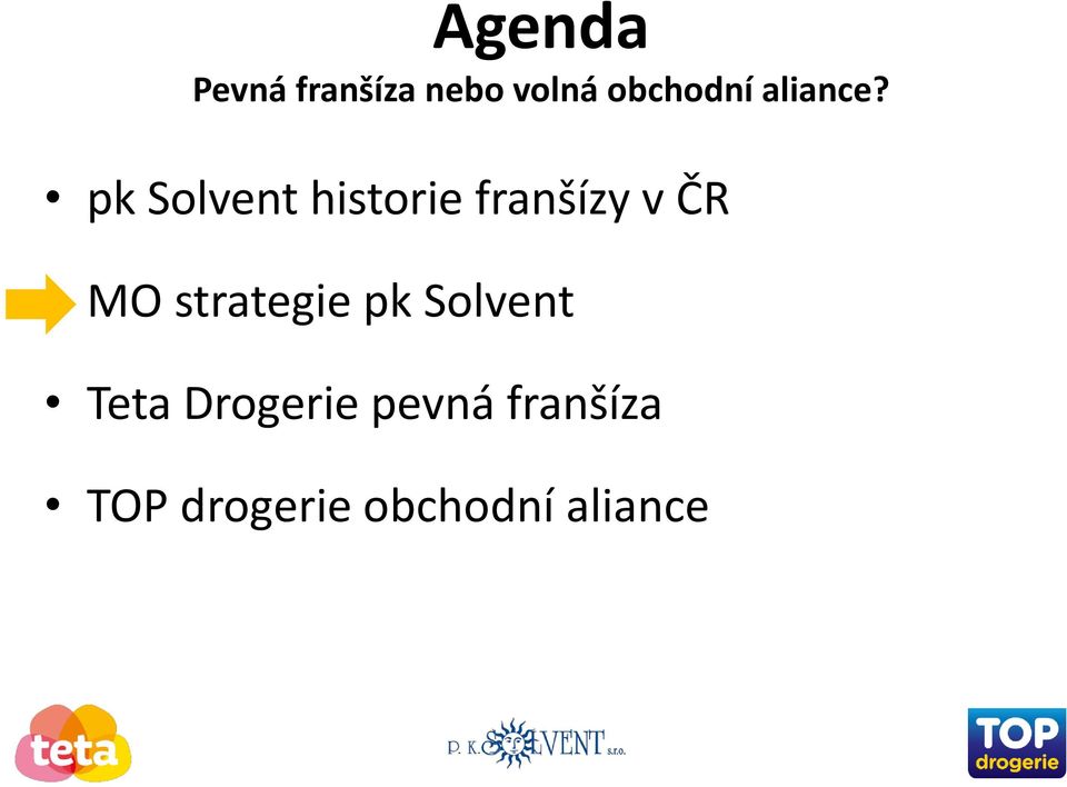 pk Solvent historie franšízy v ČR MO
