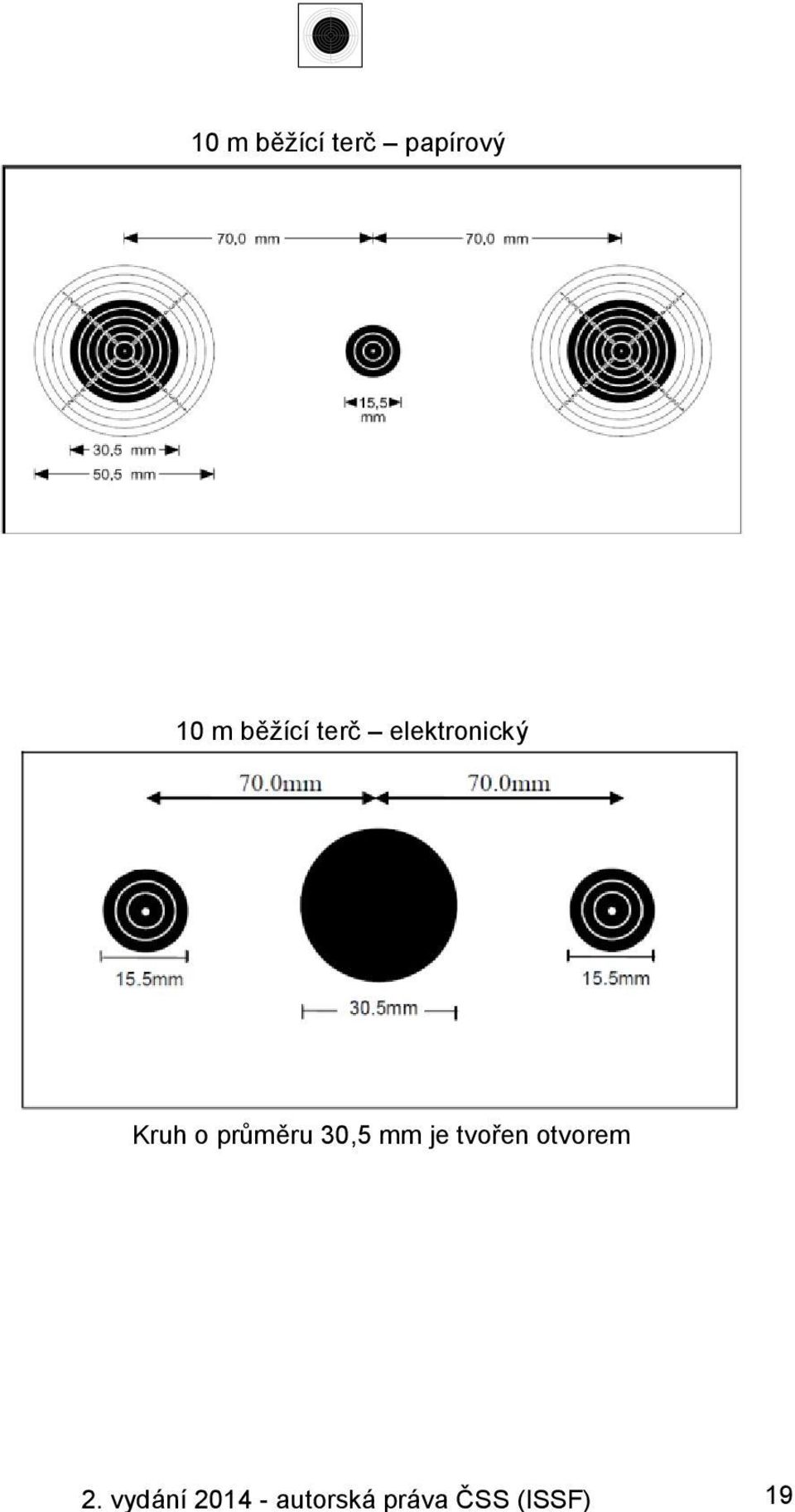 průměru 30,5 mm je tvořen otvorem 2.