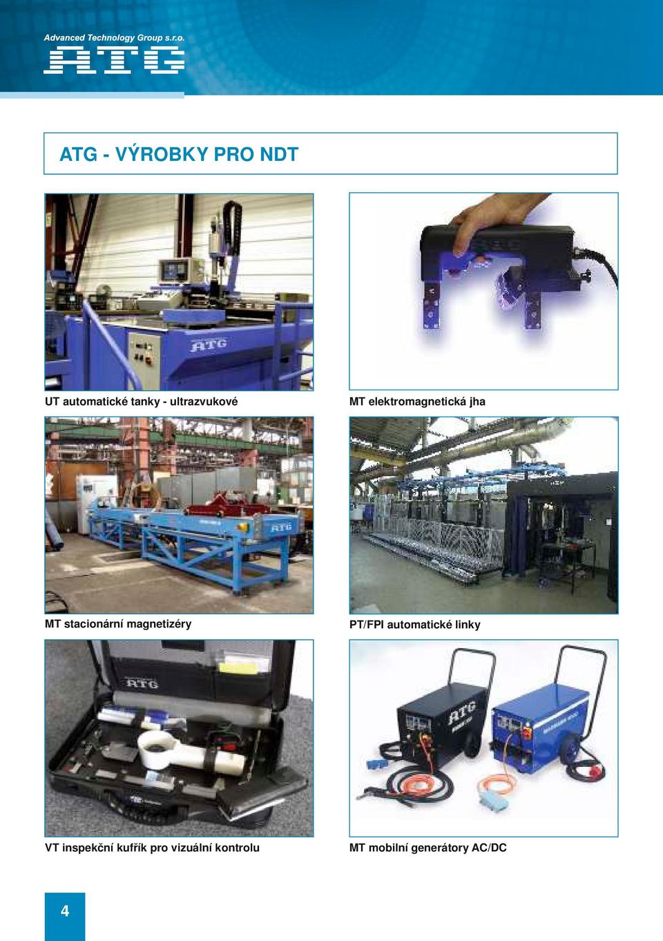 stacionární magnetizéry PT/FPI automatické linky VT