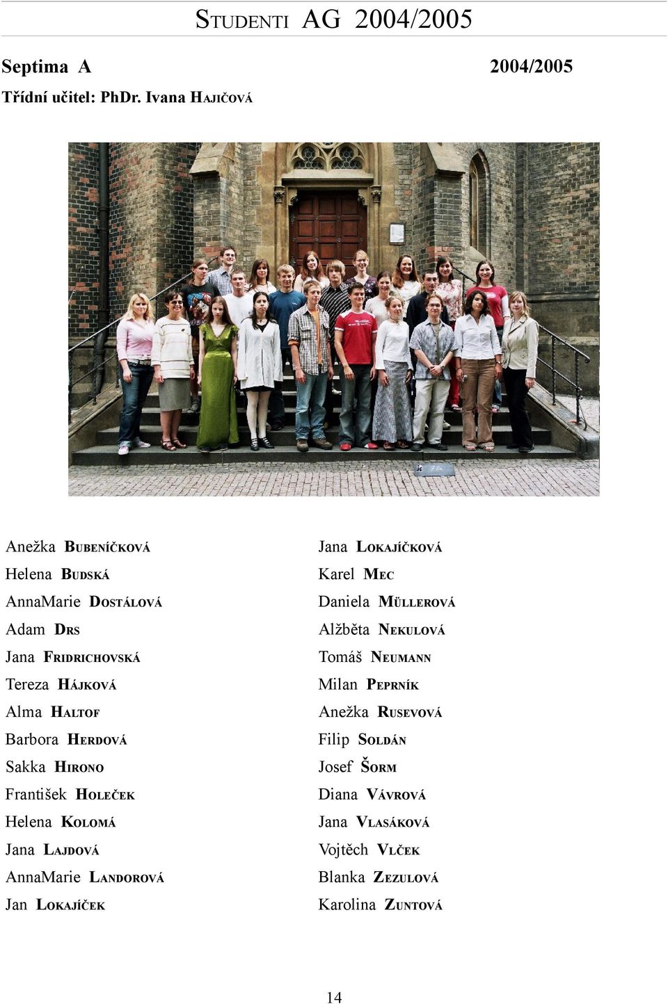 Výroční zpráva Arcibiskupského gymnázia školní rok 2004/ PDF Free Download