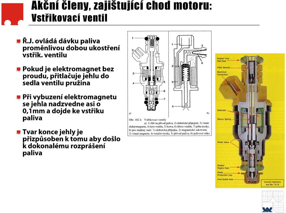 chod motoru: