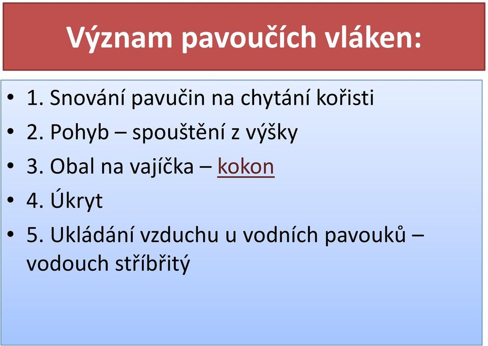 Pohyb spouštění z výšky 3.