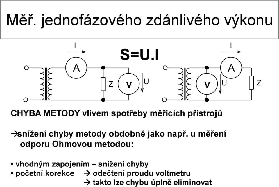 snížení chyby metody obdobně jako např.