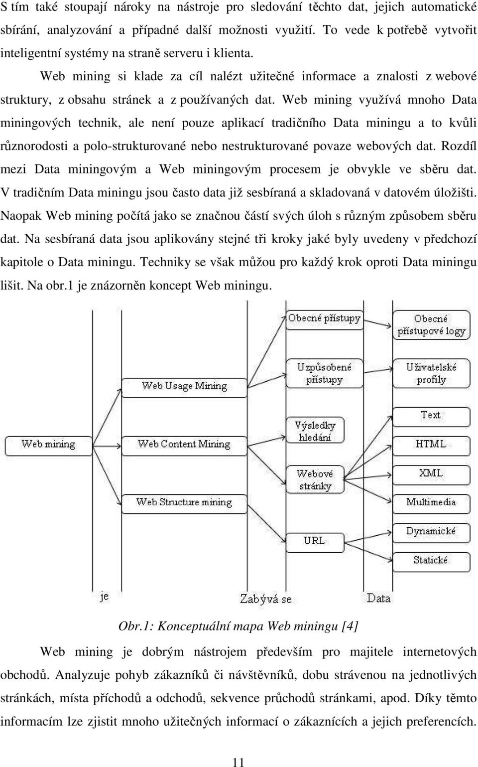 Web mnng využívá mnoho Data mnngových technk, ale není pouze aplkací tradčního Data mnngu a to kvůl různorodost a polo-strukturované nebo nestrukturované povaze webových dat.