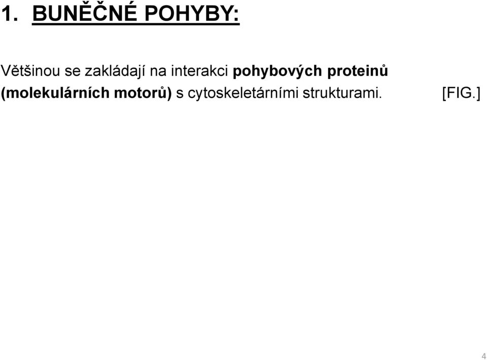 pohybových proteinů