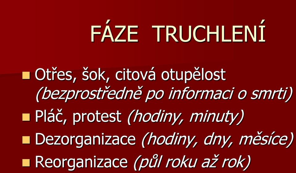 protest (hodiny, minuty) Dezorganizace