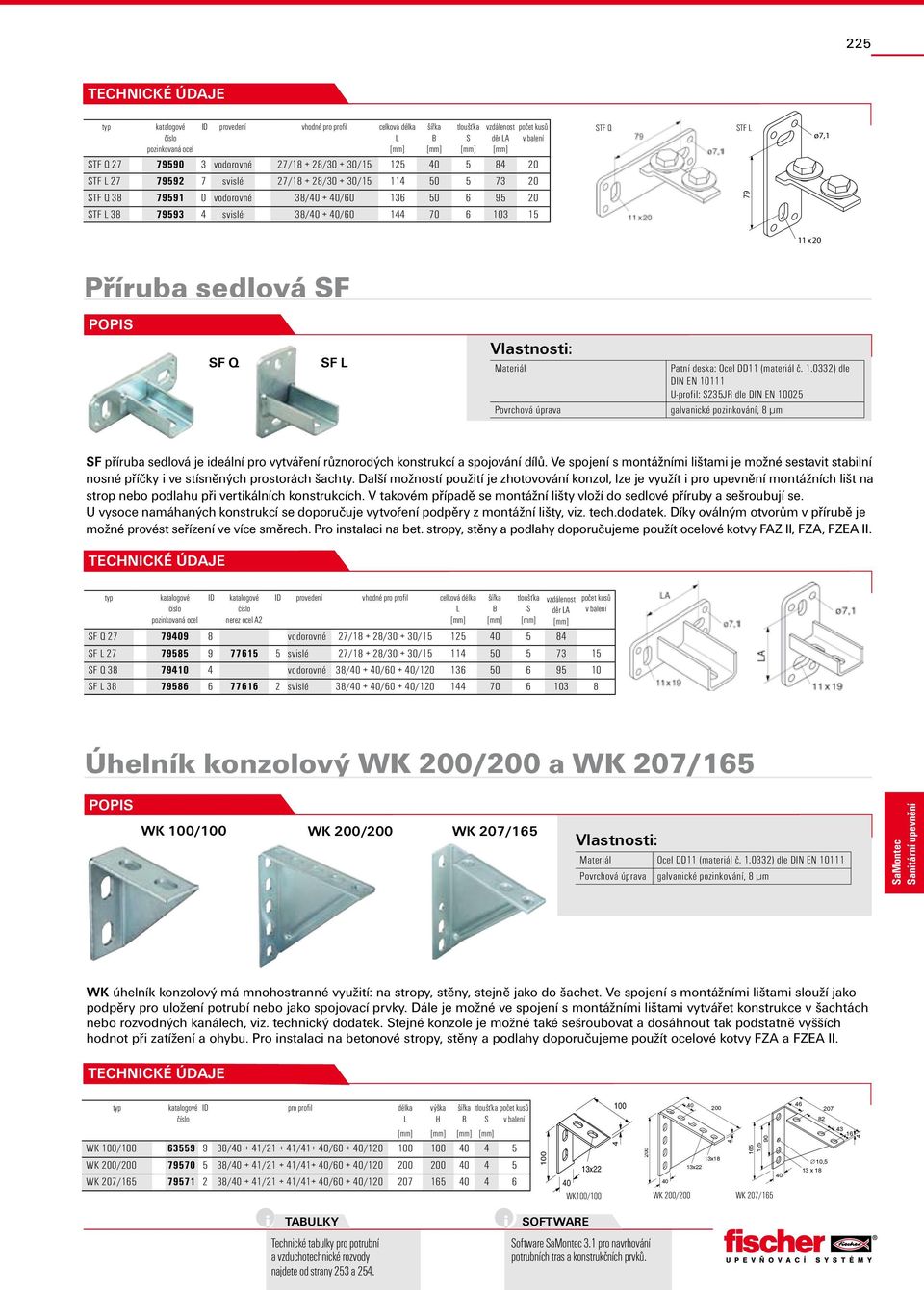 (materiál č. 1.0332) dle IN EN 10111 U-profil: 235JR dle IN EN 10025 F příruba sedlová je ideální pro vytváření různorodých konstrukcí a spojování dílů.