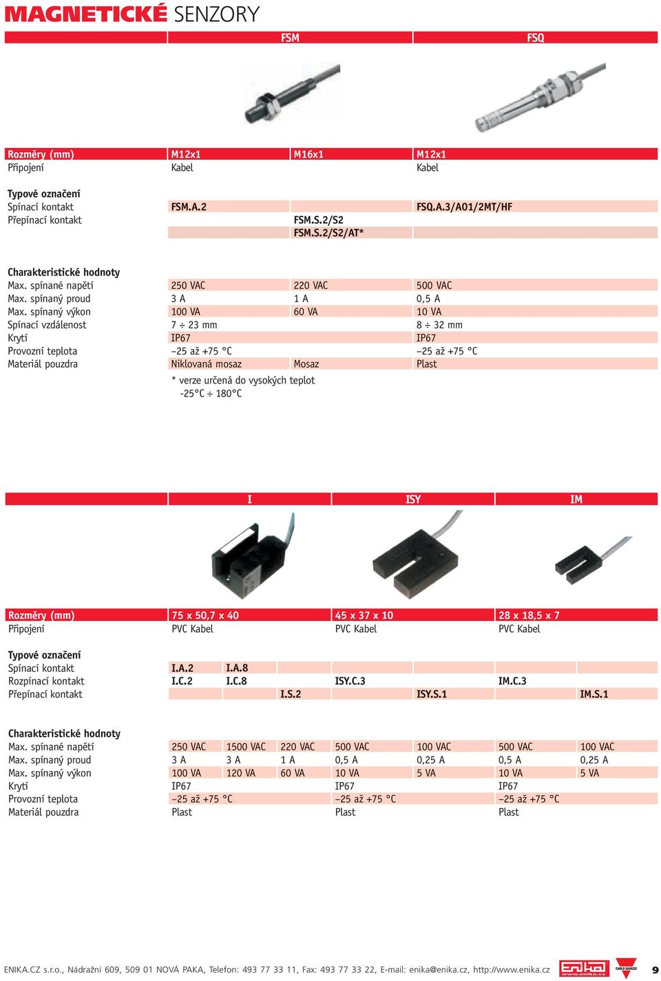 PVC Kabel PVC Kabel I.A. I.A.8 Rozpínací kontakt I.C. I.C.8 ISY