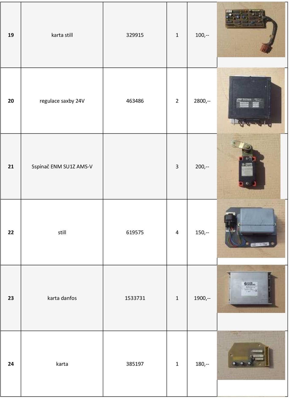 AMS-V 3 200,-- 22 still 619575 4 150,-- 23