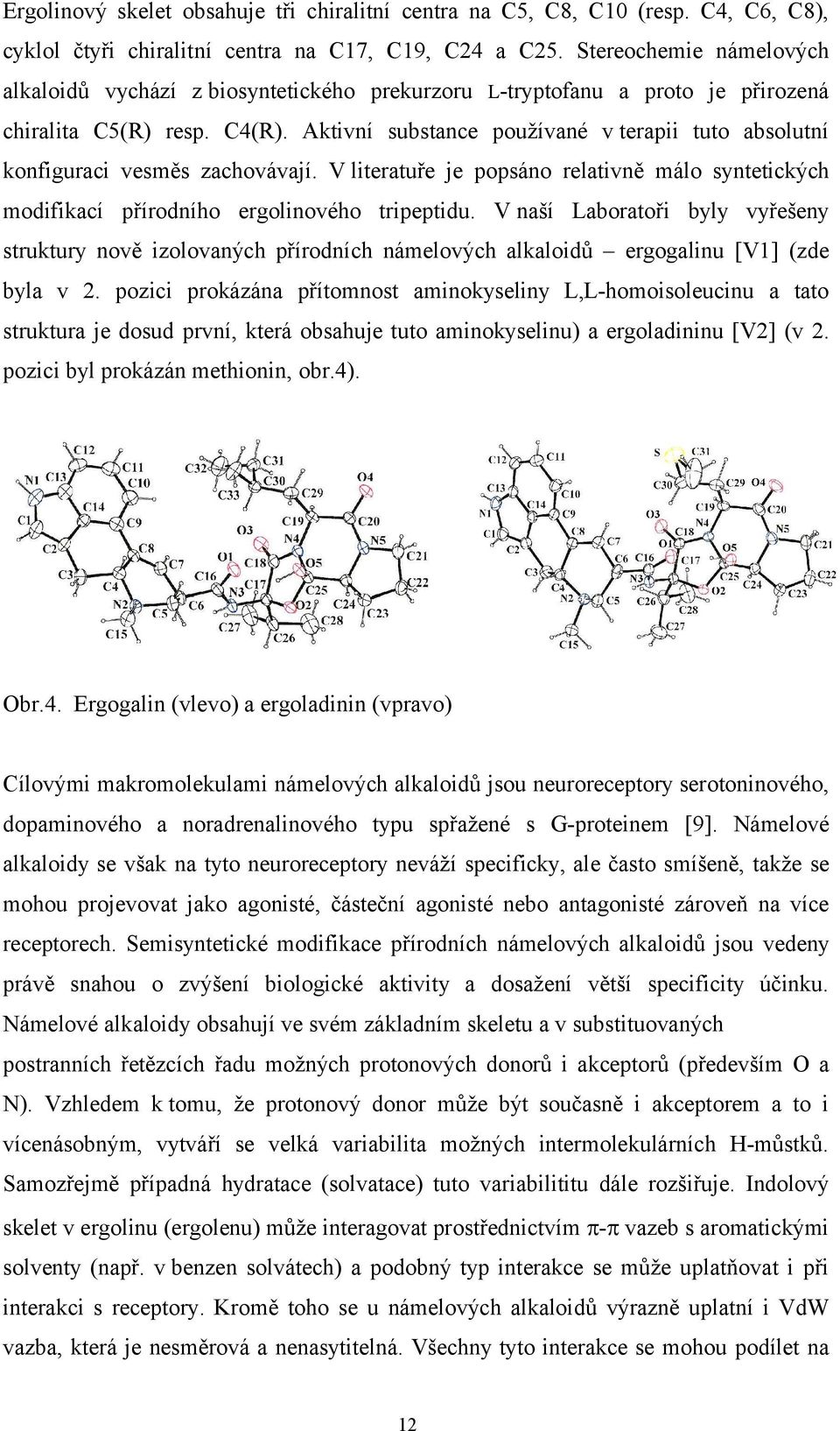 Aktivní substance používané v terapii tuto absolutní konfiguraci vesměs zachovávají. V literatuře je popsáno relativně málo syntetických modifikací přírodního ergolinového tripeptidu.