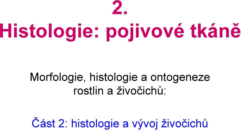 ontogeneze rostlin a