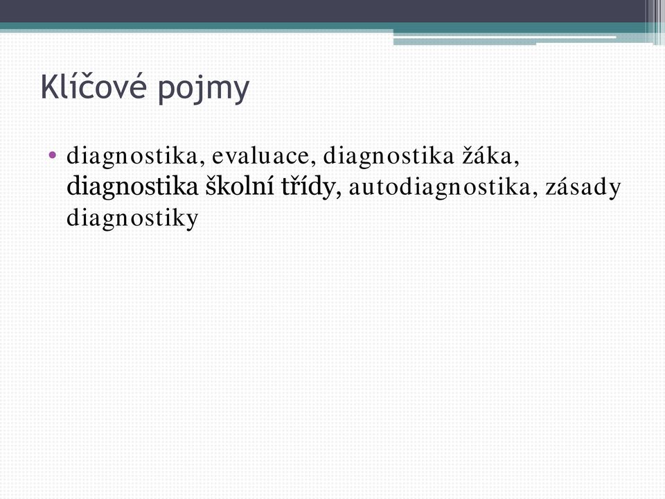 diagnostika školní třídy,