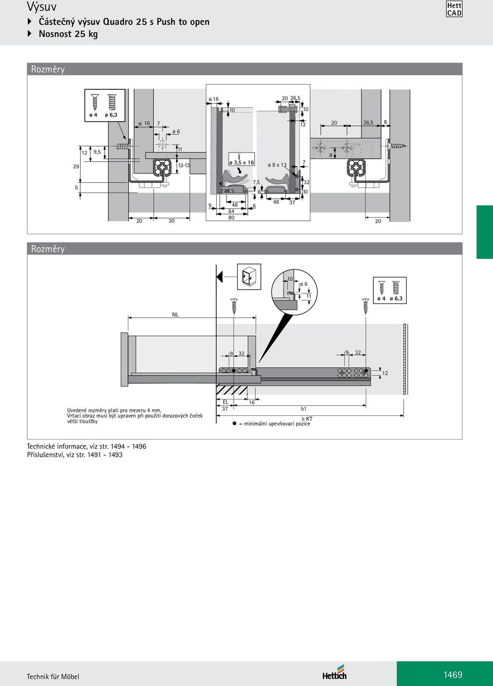 platí pro mezeru 4 mm.