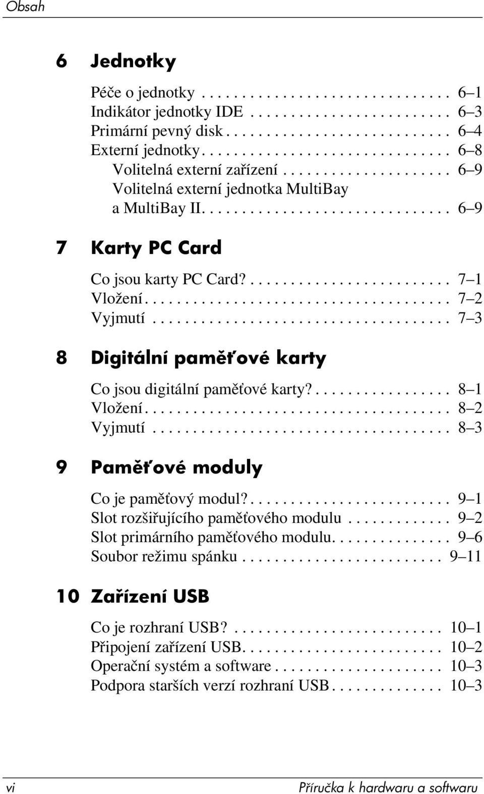 ......................... 7 1 Vložení...................................... 7 2 Vyjmutí..................................... 7 3 8 Digitální pam ové karty Co jsou digitální paměťové karty?