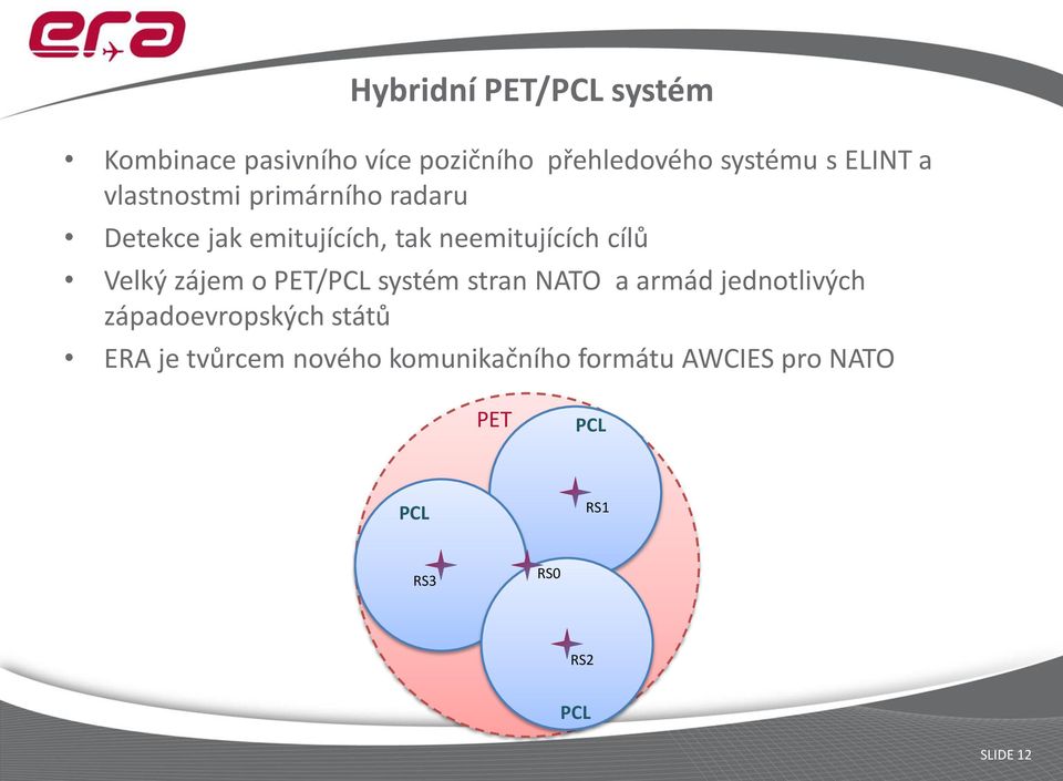zájem o PET/PCL systém stran NATO a armád jednotlivých západoevropských států ERA je