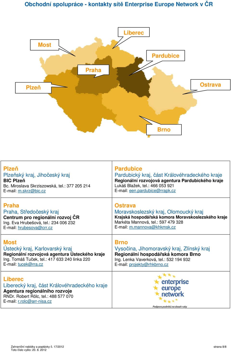 cz Most Ústecký kraj, Karlovarský kraj Regionální rozvojová agentura Ústeckého kraje Ing. Tomáš Tuček, tel.: 417 633 240 linka 220 E-mail: tucek@rra.