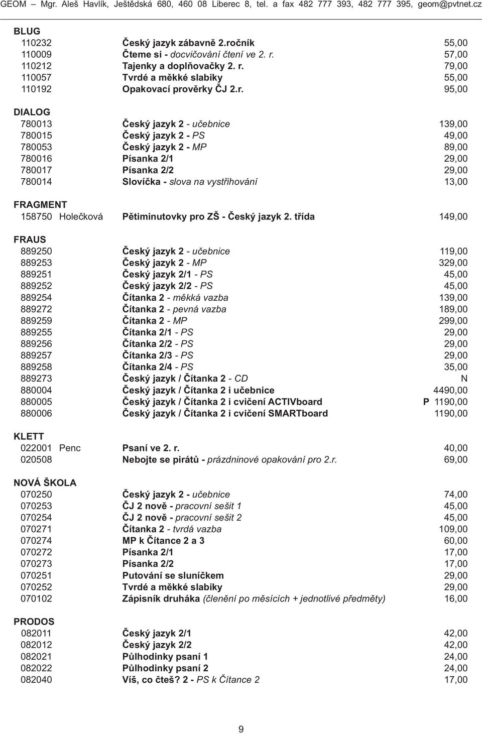 vystřihování 13,00 FRAGMENT 158750 Holečková Pětiminutovky pro ZŠ - Český jazyk 2.