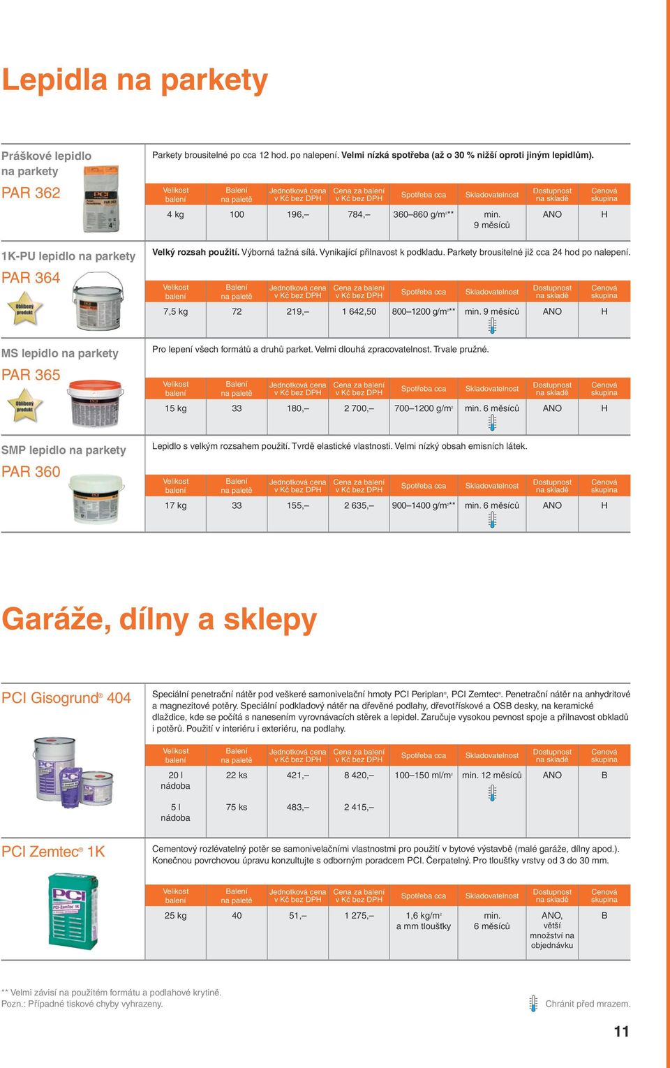 7,5 kg 100 72 196, 219, 784, 1 642,50 360860 g/m 2 ** 8001200 g/m 2 ** 9 měsíců 9 měsíců MS lepidlo na parkety Pro lepení všech formátů a druhů parket. Velmi dlouhá zpracovatelnost. Trvale pružné.