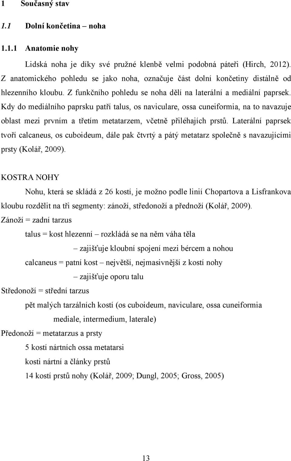 Kdy do mediálního paprsku patří talus, os naviculare, ossa cuneiformia, na to navazuje oblast mezi prvním a třetím metatarzem, včetně přiléhajích prstů.