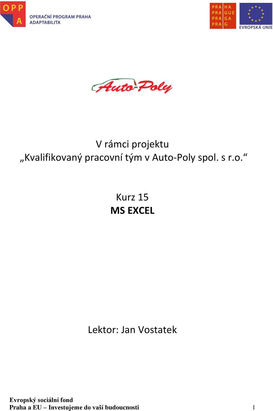 ní tým v Auto-