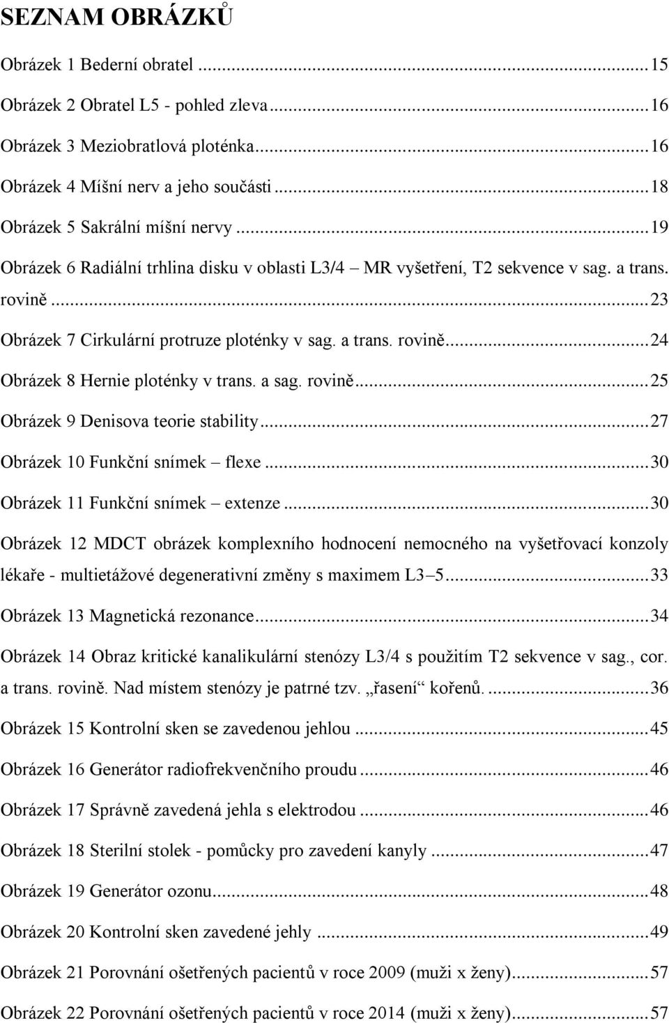 a sag. rovině... 25 Obrázek 9 Denisova teorie stability... 27 Obrázek 10 Funkční snímek flexe... 30 Obrázek 11 Funkční snímek extenze.