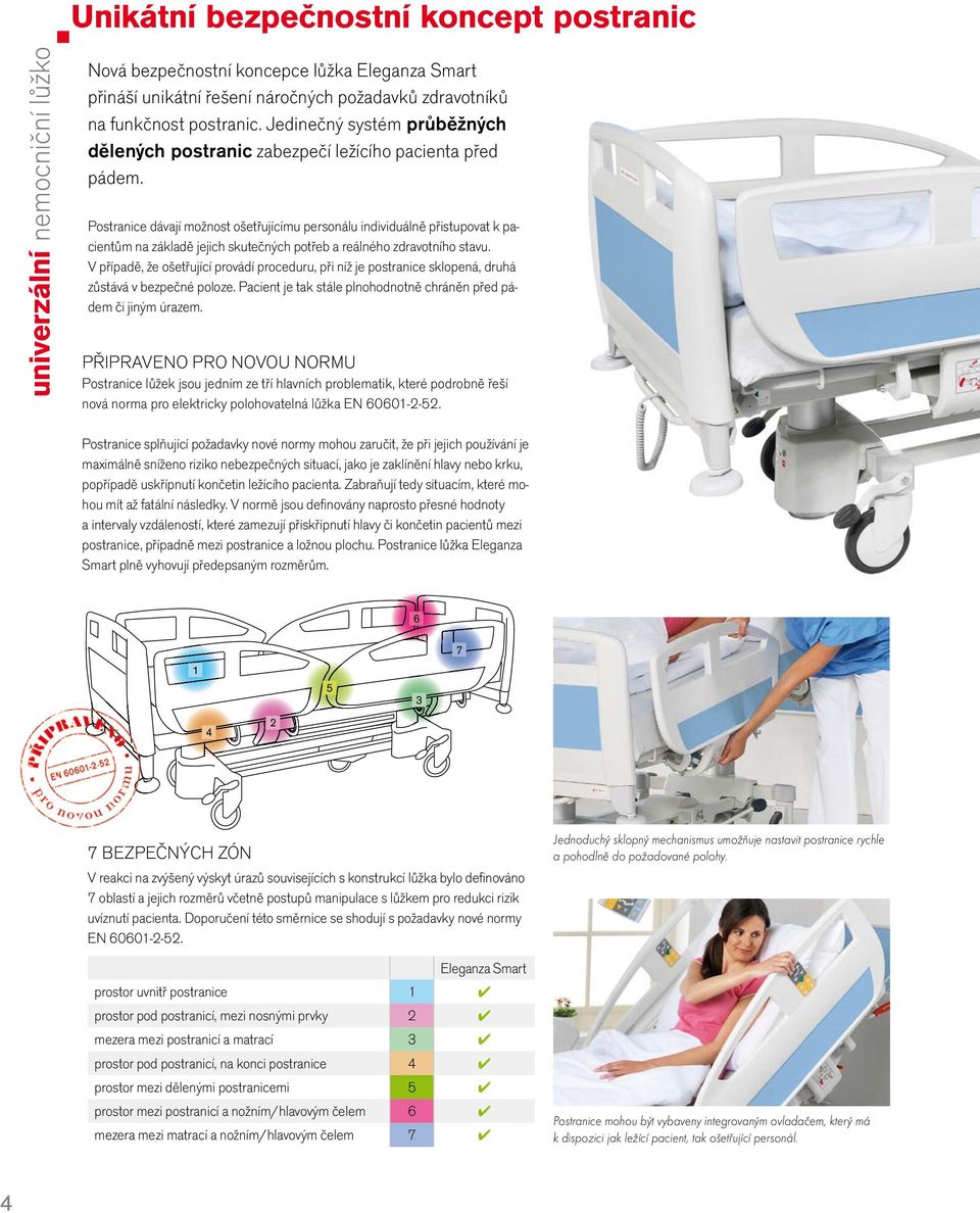 Postranice dávají možnost ošetřujícímu personálu individuálně přistupovat k pacientům na základě jejich skutečných potřeb a reálného zdravotního stavu.